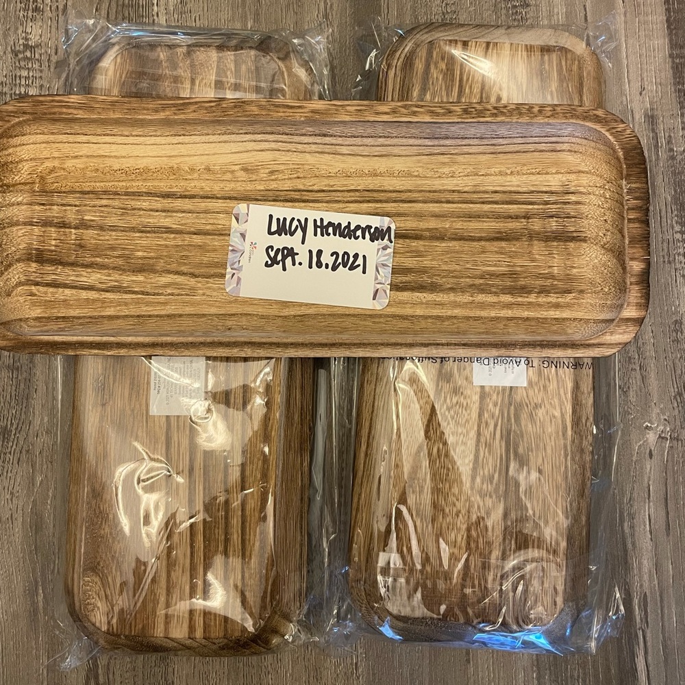 Target bullseye spot wooden tray